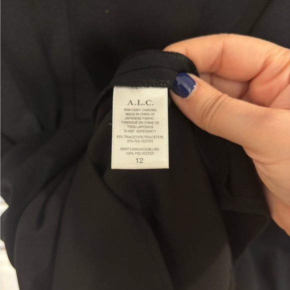 A.L.C. Greer Little Black Mini Dress Long Sleeve Women’s Size 12 NWT - Picture 7 of 7